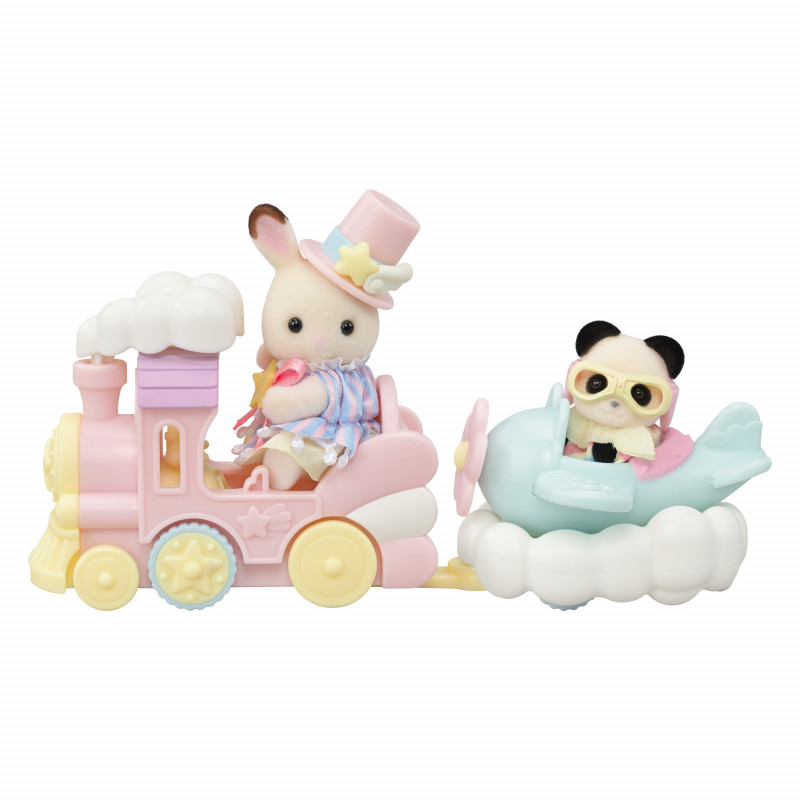 Sylvanian Families Vergnügungspark Spielset mit Zugfahrt