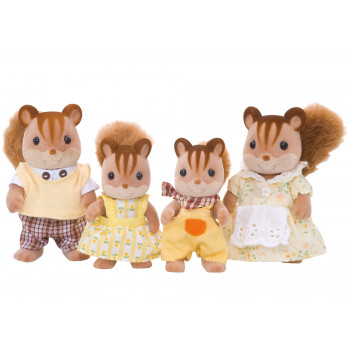 Epoch Sylvanian Families Walnuss-Eichhörnchen-Familie Figurenset