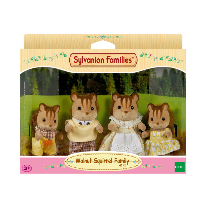 Epoch Sylvanian Families Walnuss-Eichhörnchen-Familie Figurenset