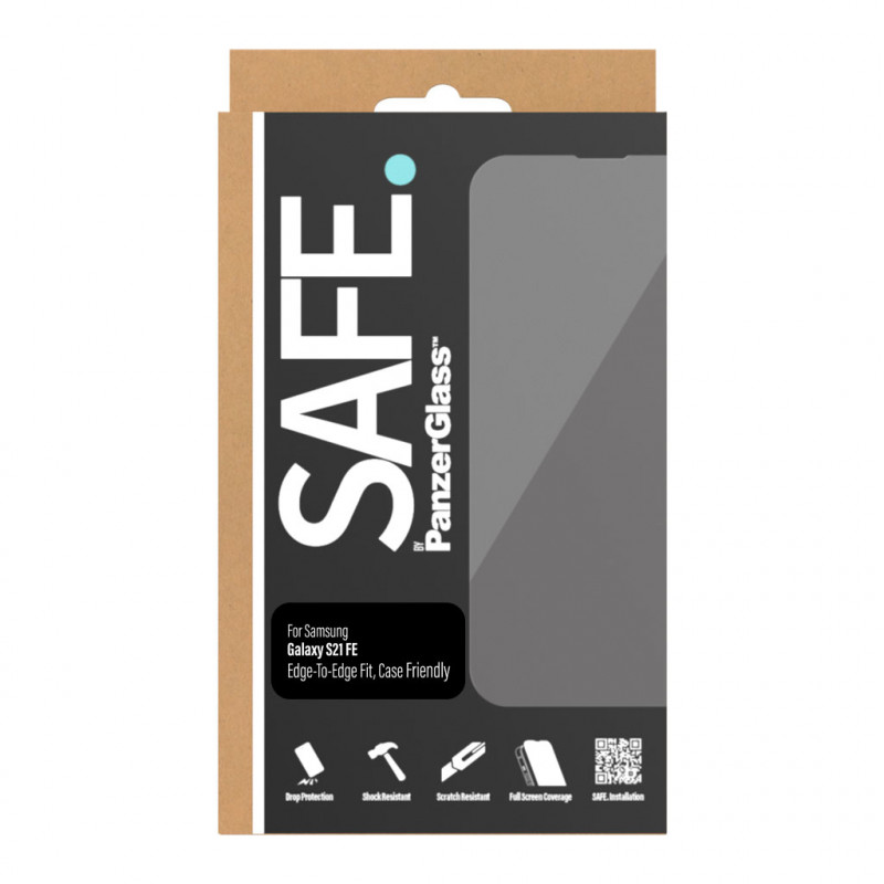 SAFE by PanzerGlass Samsung Galaxy S21 FE G990 Displayschutzfolie E2E Case Friendly Schwarz SAFE95100