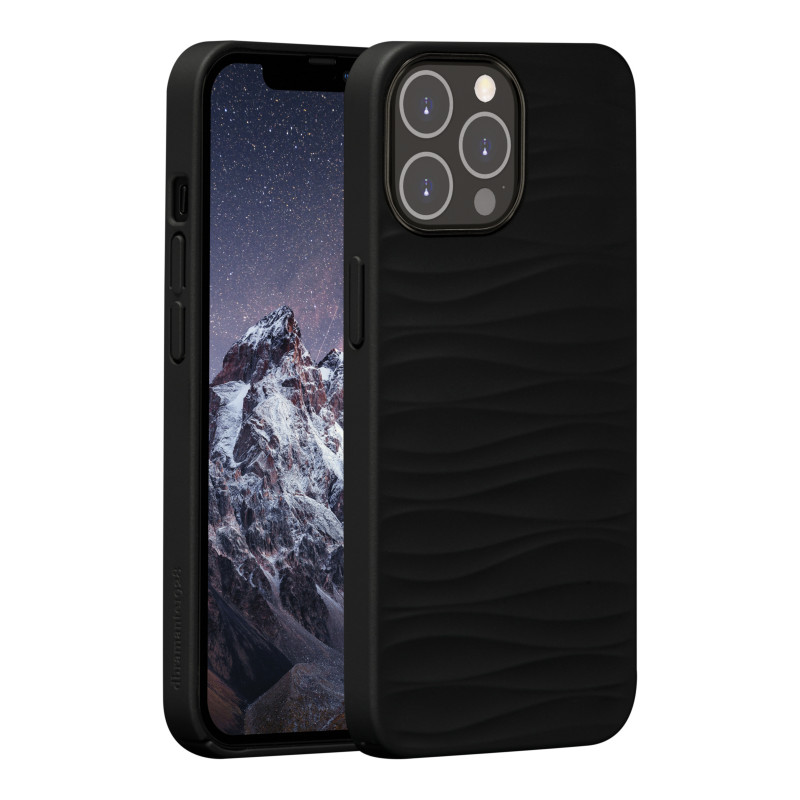 dbramante1928 Dune iPhone 14 Pro Hülle Schwarz Vollnarbenleder