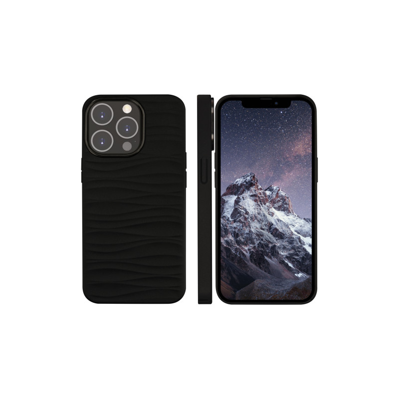 dbramante1928 Dune iPhone 14 Pro Hülle Schwarz Vollnarbenleder