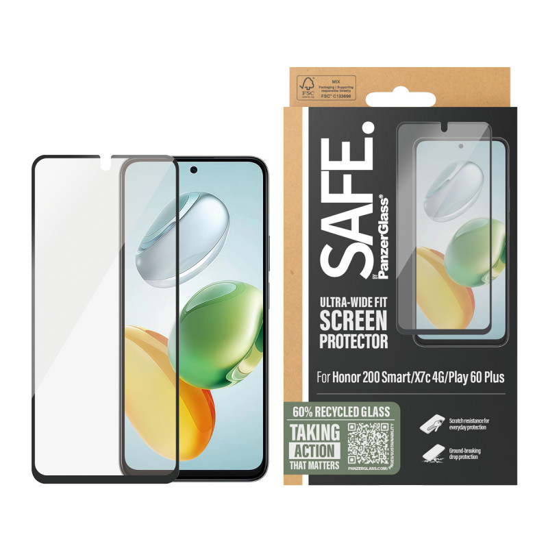 SAFE by PanzerGlass Honor 200 SmartScreen-Schutz Ultra-Wide Fit SARNUWFG18200