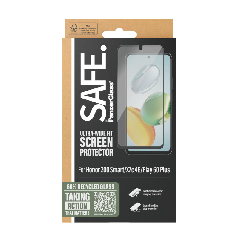 SAFE by PanzerGlass Honor 200 SmartScreen-Schutz Ultra-Wide Fit SARNUWFG18200