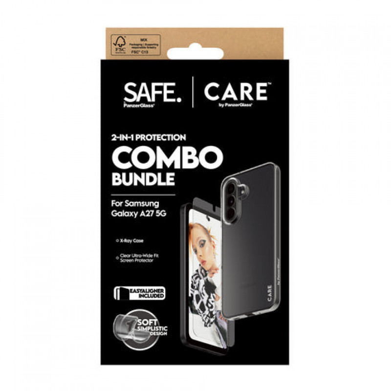 PanzerGlass Hoops 2-in-1 Ultra-Wide Fit Schutzset für Display & Kamera für Samsung Galaxy S26+ – Braun