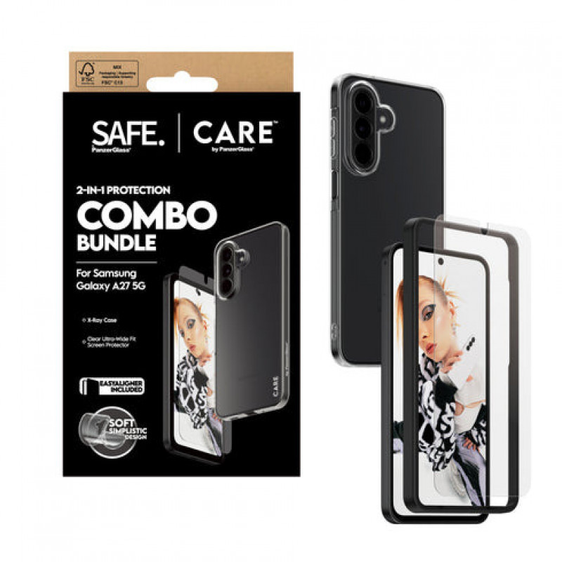 PanzerGlass Hoops 2-in-1 Ultra-Wide Fit Schutzset für Display & Kamera für Samsung Galaxy S26+ – Braun