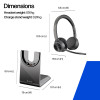 Plantronics Voyager 4320 UC V4320-M C, USB-A, Schwarz