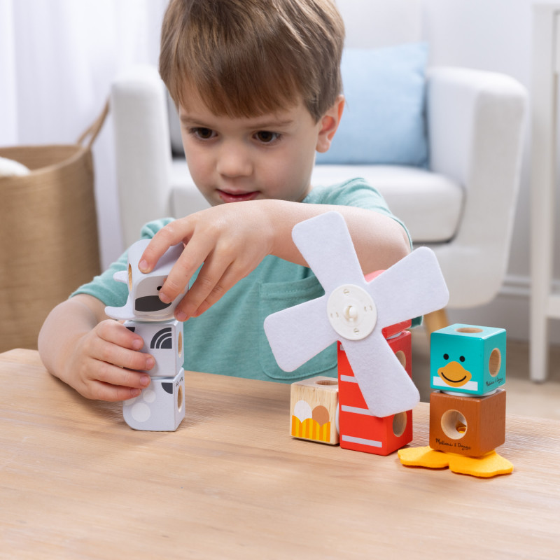 Melissa & Doug Blockables Bauernhoffreunde Set