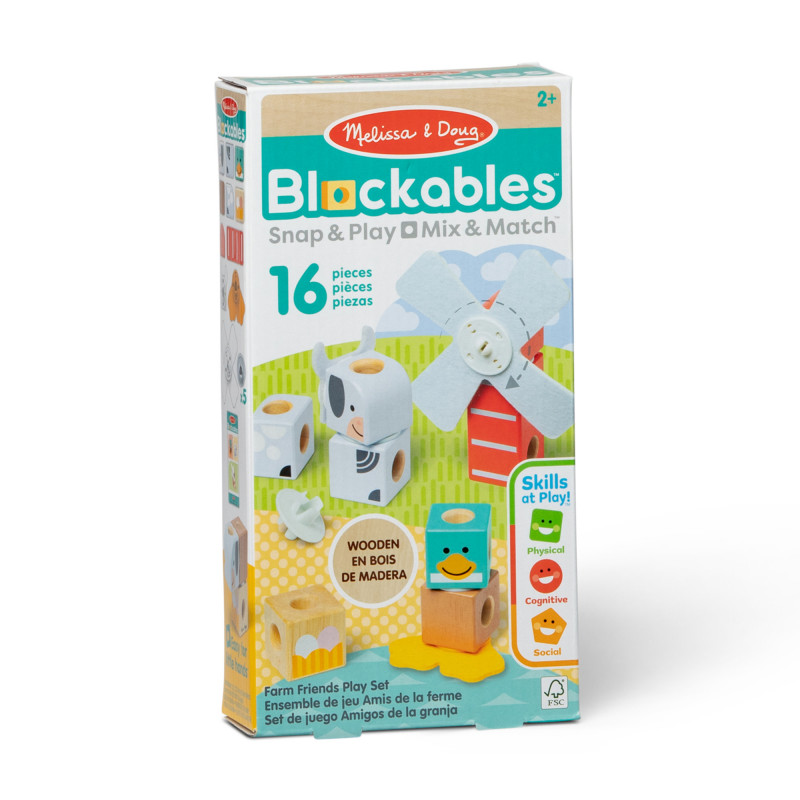 Melissa & Doug Blockables Bauernhoffreunde Set
