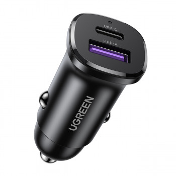 UGREEN EC305 30W USB-C + USB-A Wandladegerät PD 3.0 PPS Quick Charge 3.0 Schwarz