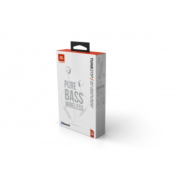 JBL Tune 215BT Kabellose In-Ear Neckband-Kopfhörer - Weiß