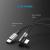 UGREEN USB-C auf USB-C Winkelkabel QC 3.0 PD 3A 60W 1m Schwarz
