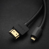 UGREEN HD127 Micro-HDMI-auf-HDMI-Kabel 4K 3D 1m Schwarz