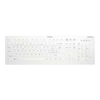 CHERRY Active Key AK-C8112 kabellose medizinische Tastatur, Swiss QWERTZ, Weiß
