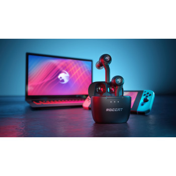 Roccat Syn Buds Air True Wireless Earbuds, Bluetooth 5.1, Schwarz (ROC-14-102-02)