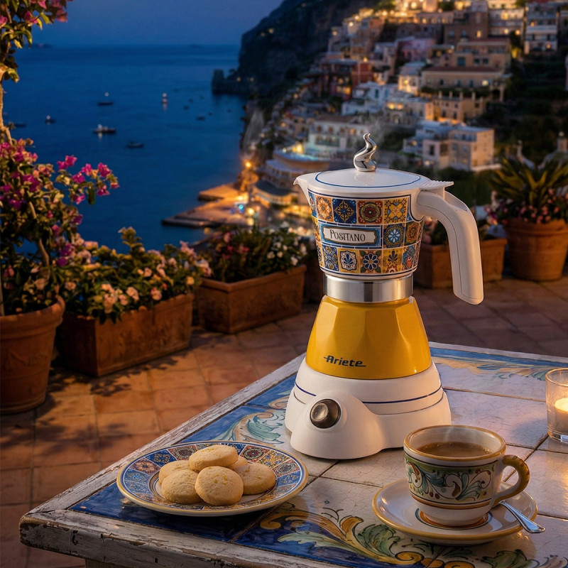 Ariete Moka Positano Electric Moka Pot 1358PO, Schwarz