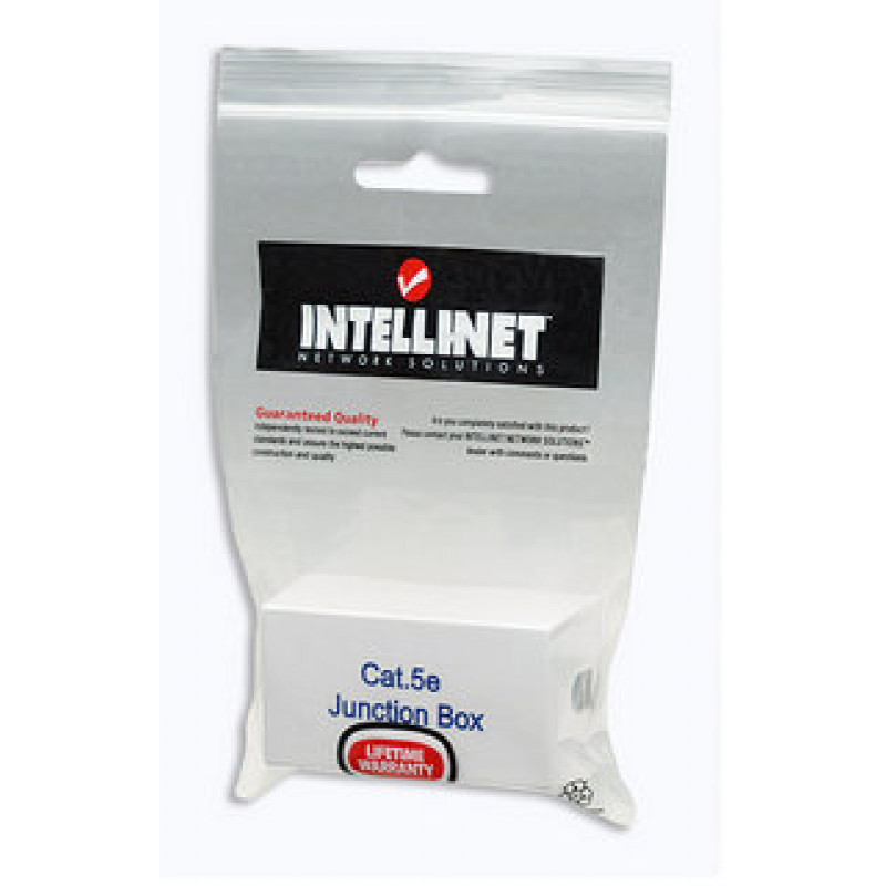 Intellinet 504904 Cat5e UTP Keystone Jack, 90-Grad LSA-Schneidklemmentechnik, Weiß