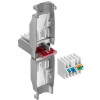 Techly 105889 Werkzeugloser RJ45 Cat6 STP Modularstecker, 1G, geschirmt, transparent