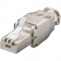 Techly 105872 RJ45 Cat6a 10G Modularstecker werkzeuglos, STP