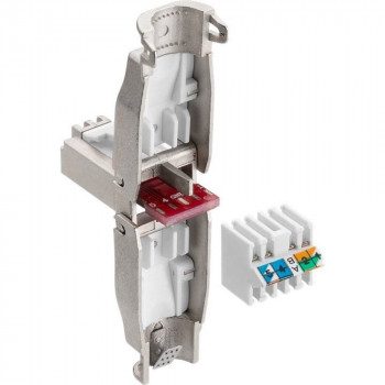 Techly 105872 RJ45 Cat6a 10G Modularstecker werkzeuglos, STP