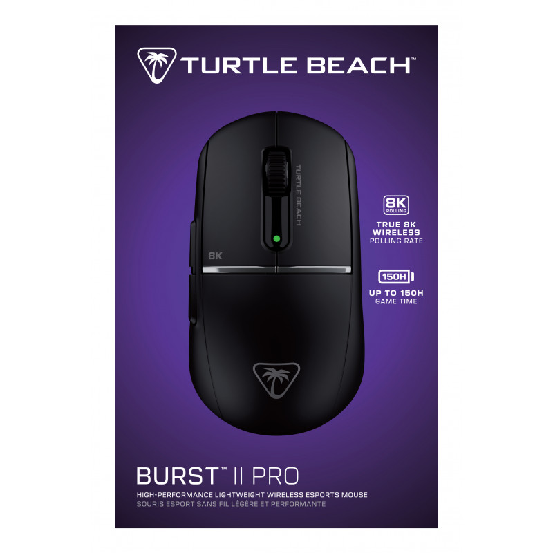 Turtle Beach Burst II Pro kabellose Gaming-Maus, Schwarz (TBM-2102-05)