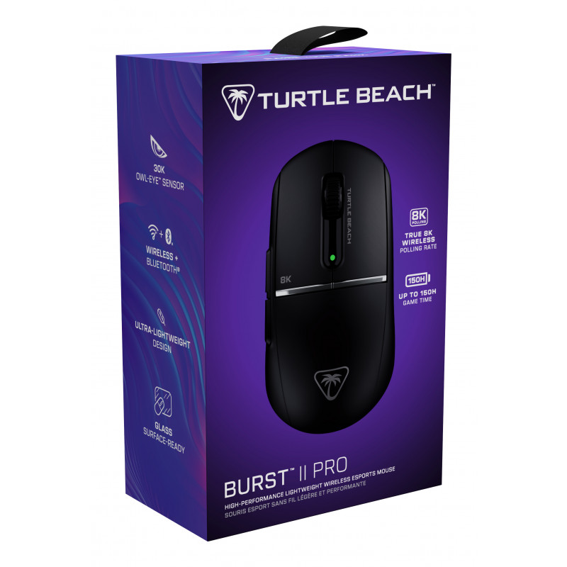 Turtle Beach Burst II Pro kabellose Gaming-Maus, Schwarz (TBM-2102-05)