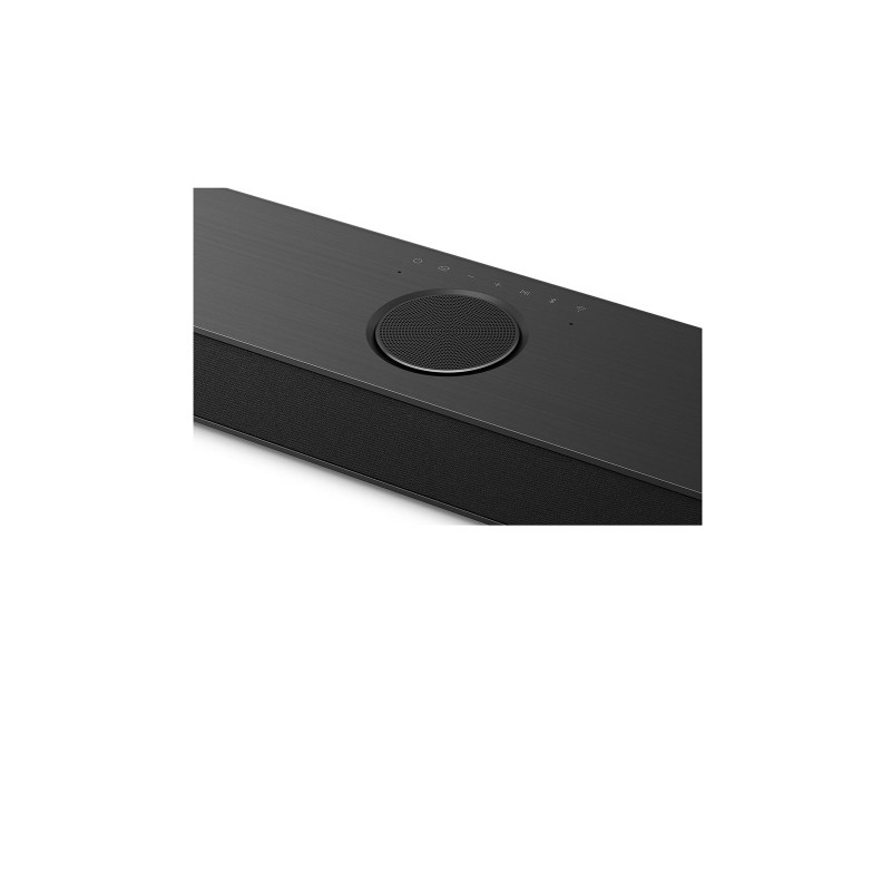 LG DS80TR 5.1.2-Kanal Dolby-Atmos-Soundbar mit kabellosem Subwoofer und kabellosen Rear-Lautsprechern, 480 W, Schwarz