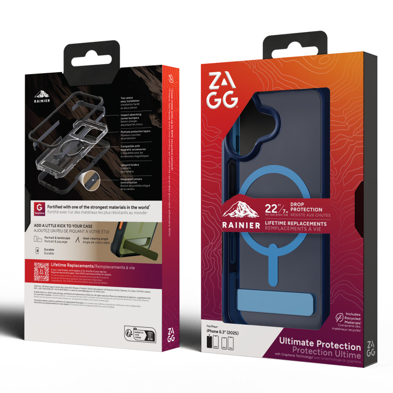 ZAGG Rainier Snap Case für iPhone 17 - Cobalt Horizon