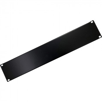 Techly 302013 2U 19-Zoll Rack-Blindpanel, Stahl, Schwarz