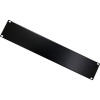 Techly 302013 2U 19-Zoll Rack-Blindpanel, Stahl, Schwarz