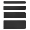 Techly 302013 2U 19-Zoll Rack-Blindpanel, Stahl, Schwarz