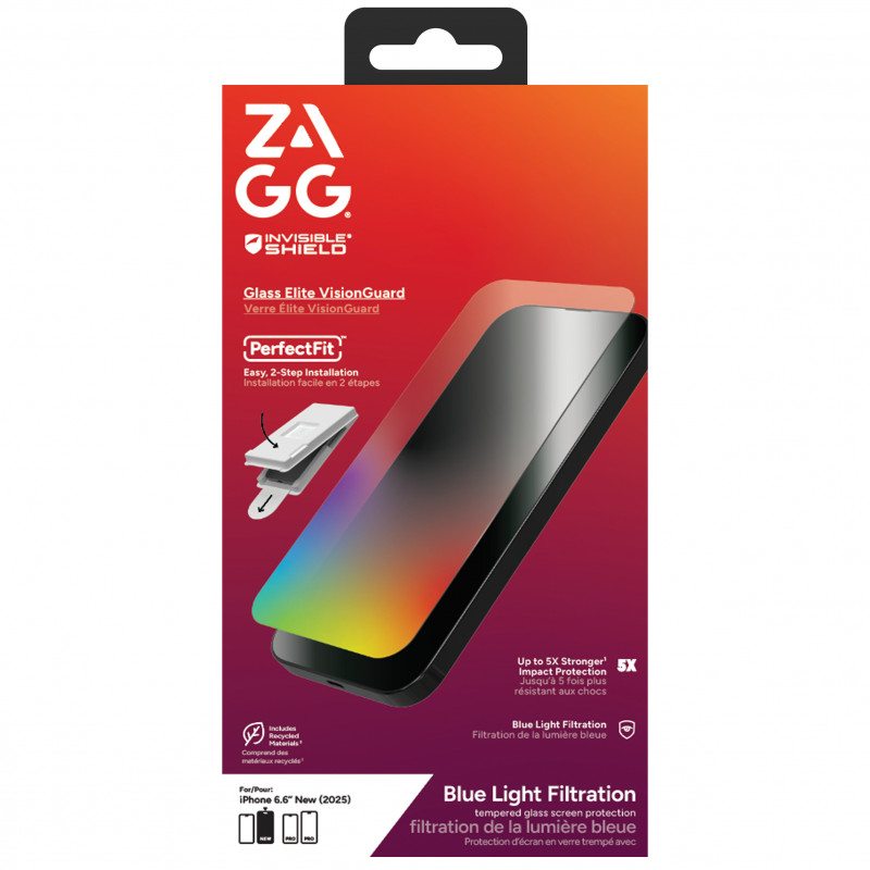 ZAGG Elite VisionGuard Displayschutz für Apple iPhone Air