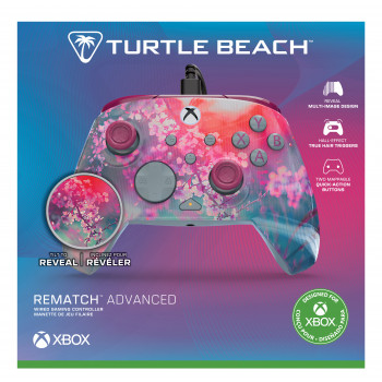 Turtle Beach Rematch Advanced kabelgebundener Controller für Xbox und PC, Kyoto Bloom Reveal (TBC-2404-45)