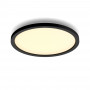 Philips Hue Aurelle Runde Panel-Leuchte Schwarz - Smart LED-Deckenleuchte, Weißabstimmung, 2200 lm, Bluetooth & Zigbee