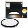 Philips Hue Aurelle Runde Panel-Leuchte Schwarz - Smart LED-Deckenleuchte, Weißabstimmung, 2200 lm, Bluetooth & Zigbee