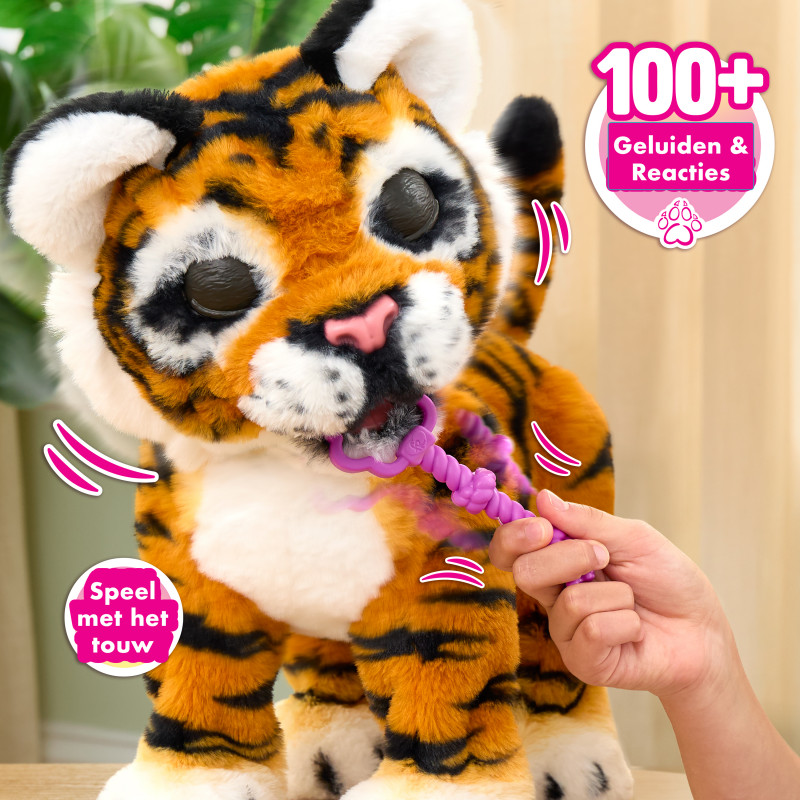 Just Play FurReal Gabby der Wachsende und Brüllende Tiger Interaktives Plüschtier