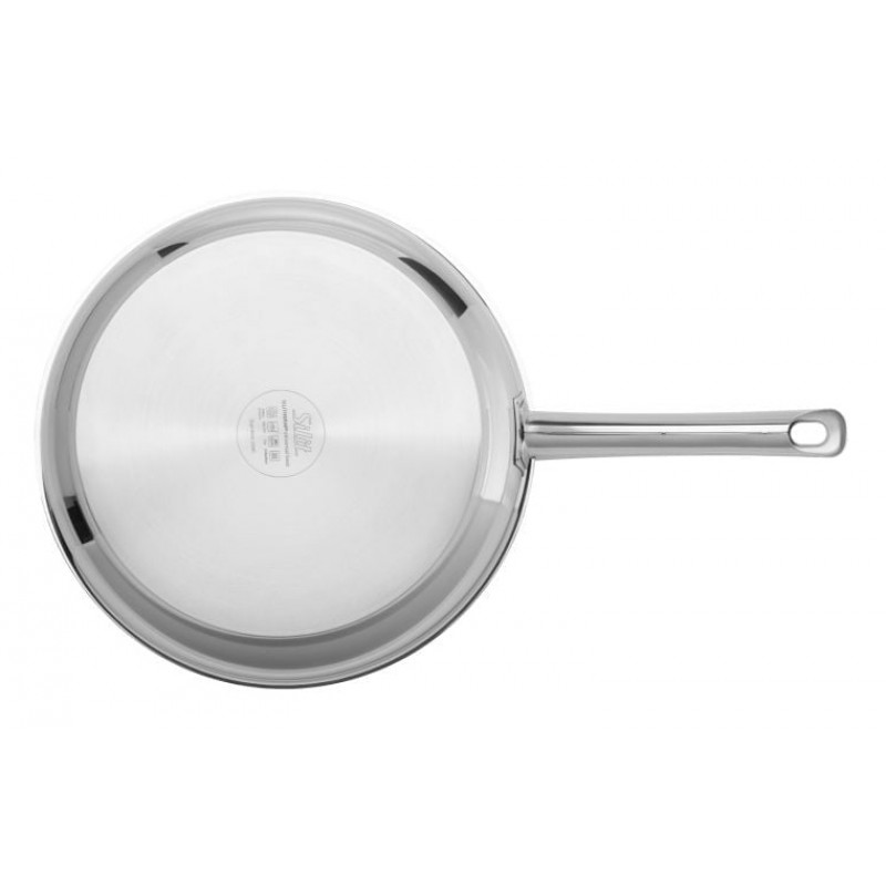SILIT Calabria Bratpfannen-Set 24 & 28 cm Edelstahl mit schwarzen Griffen