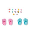 ZAPF CREATION BABY born Badeschuhe mit Pins, 2 Paar, für 43 cm Puppen