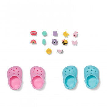 ZAPF CREATION BABY born Badeschuhe mit Pins, 2 Paar, für 43 cm Puppen