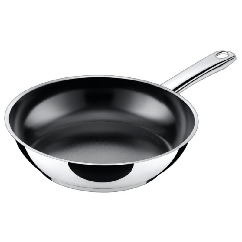 SILIT Talis Pfannenset mit Pfannenwender, 20 & 24 cm, Edelstahl/Schwarz