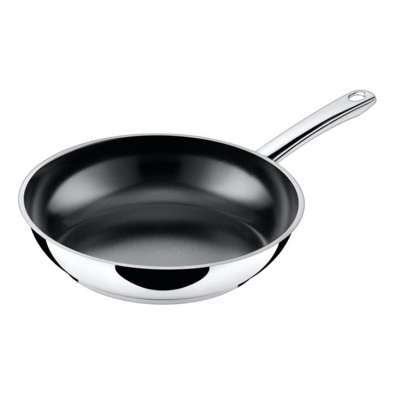 SILIT Talis Pfannenset mit Pfannenwender, 20 & 24 cm, Edelstahl/Schwarz