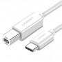 UGREEN US241 USB 2.0 USB-C auf USB-B Druckerkabel 1,5m Weiß