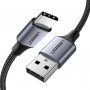 Ugreen USB-auf-USB-C QC 3.0 1m mit Aluminiumstecker Schwarz