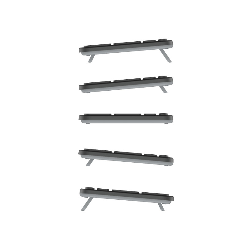 Contour Design CDKBBALPN21500 Kabelgebundene kompakte Scheren-Tastatur, nordisches Layout, Schwarz