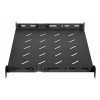 Intellinet Rack - Regal - mit variablen Schienen, feste Montage - Schwarz, RAL 9004 - 1U - 48,3 cm (19)