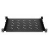 Intellinet Rack - Regal - mit variablen Schienen, feste Montage - Schwarz, RAL 9004 - 1U - 48,3 cm (19)