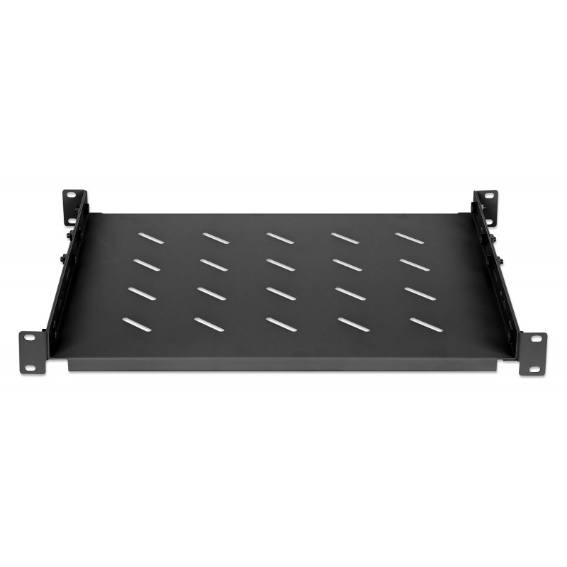 Intellinet Rack - Regal - mit variablen Schienen, feste Montage - Schwarz, RAL 9004 - 1U - 48,3 cm (19)
