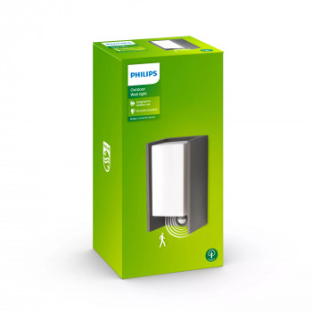 Philips myGarden IR ES Wandleuchte Bridge 42W Bewegungsmelder Anthrazit