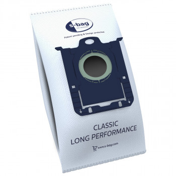 AEG GR201SM s-bag Classic Long Performance Staubsaugerbeutel, 8er-Pack, Blau/Weiß, für VX4 Serie 900 168 824