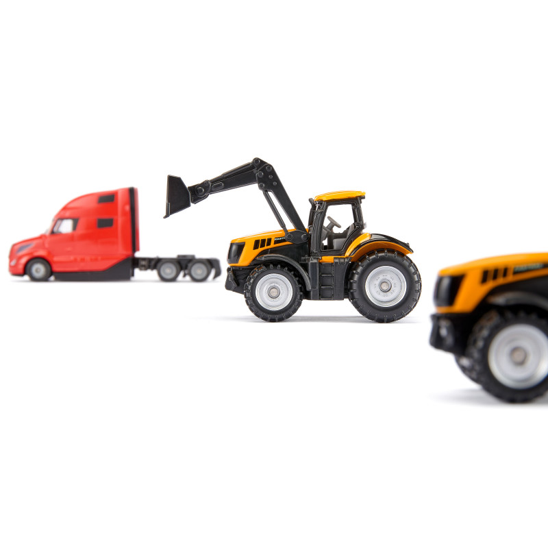 SIKU 1785 SUPER Volvo LKW mit JCB Traktoren